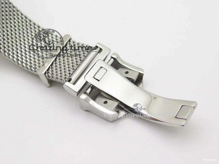 MIROTIME 0707 Portofino Chrono SS White Dial on SS Mesh Bracelet A Soft 7388